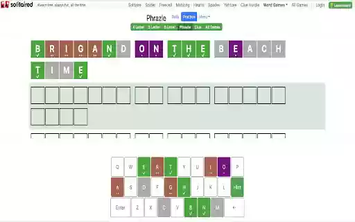 Accessible Phrazle  from Chrome web store to be run with OffiDocs Chromium online