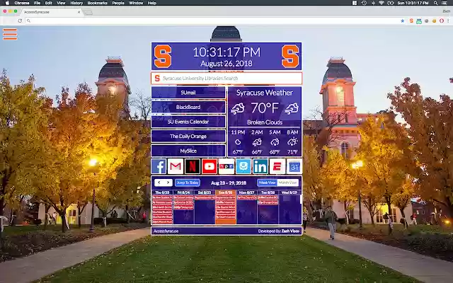 AccessSyracuse  from Chrome web store to be run with OffiDocs Chromium online