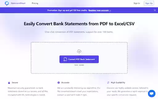 Accurate Bank Statement Converter From PDF To Excel and CSV from Chrome web store to be run with OffiDocs Chromium online Accurate Bank Statement Converter From PDF To Excel and CSV from Chrome web store to be run with OffiDocs Chromium online