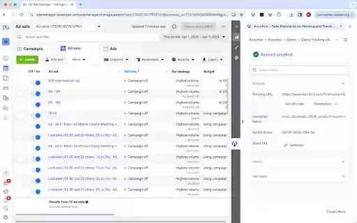 Accutics Standardize your marketing data  from Chrome web store to be run with OffiDocs Chromium online