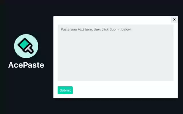 AcePaste  from Chrome web store to be run with OffiDocs Chromium online