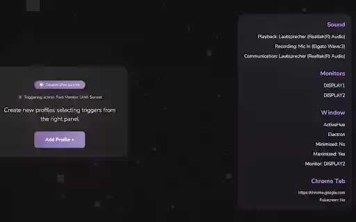 ActiveHue Events Desktop lighting for Phillips Hue  from Chrome web store to be run with OffiDocs Chromium online
