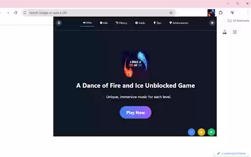 A Dance of Fire and Ice Unblocked Game  from Chrome web store to be run with OffiDocs Chromium online
