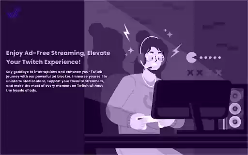 AD Block for Twitch Twitch ADBlock  from Chrome web store to be run with OffiDocs Chromium online
