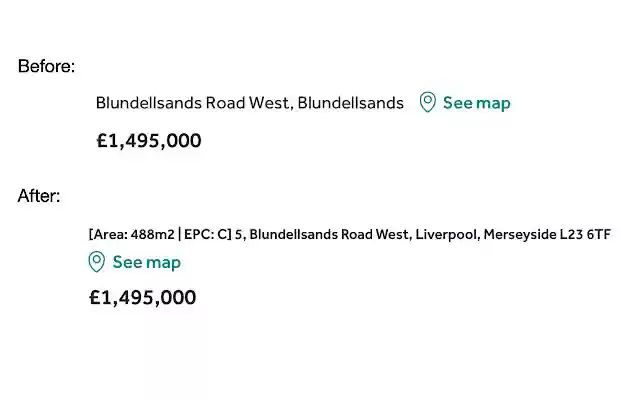 Address Helper for RightMove  from Chrome web store to be run with OffiDocs Chromium online