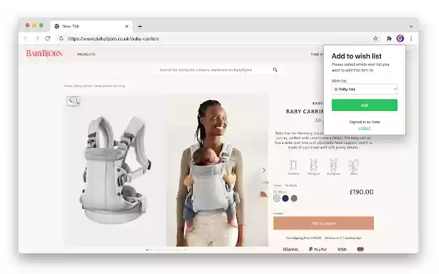 Add to Giftwhale wish list  from Chrome web store to be run with OffiDocs Chromium online