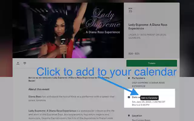Add to Google Calendar  from Chrome web store to be run with OffiDocs Chromium online