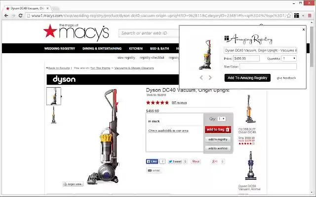 Add To Registry Amazing Registry  from Chrome web store to be run with OffiDocs Chromium online