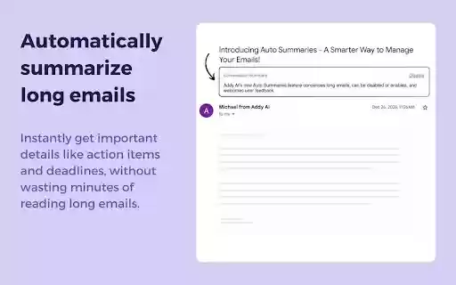 Addy AI ChatGPT Email Assistant  from Chrome web store to be run with OffiDocs Chromium online