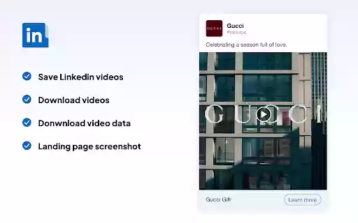 Ad Library LinkedIn Ad Video Download Master  from Chrome web store to be run with OffiDocs Chromium online