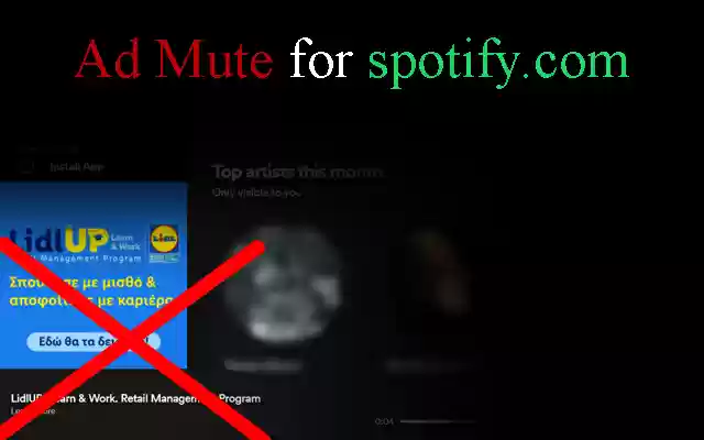Ad Mute for spotify.com from Chrome web store to be run with OffiDocs Chromium online Ad Mute for spotify.com from Chrome web store to be run with OffiDocs Chromium online
