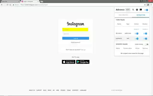 Adnosco (beta)  from Chrome web store to be run with OffiDocs Chromium online