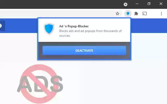 Ad n Popup Blocker  from Chrome web store to be run with OffiDocs Chromium online