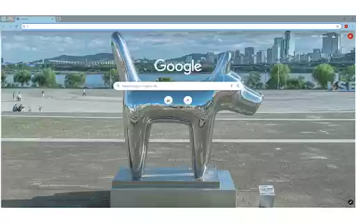 A Dog Sculpture in an Urban Area  from Chrome web store to be run with OffiDocs Chromium online