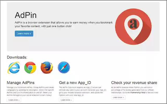 AdPin  from Chrome web store to be run with OffiDocs Chromium online