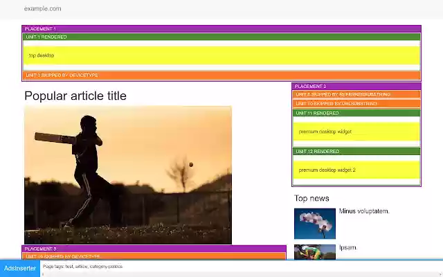 AdsInserter debugger from Chrome web store to be run with OffiDocs Chromium online AdsInserter debugger from Chrome web store to be run with OffiDocs Chromium online