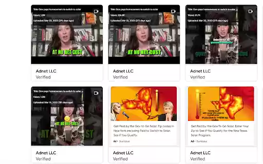 AdUnveil  from Chrome web store to be run with OffiDocs Chromium online