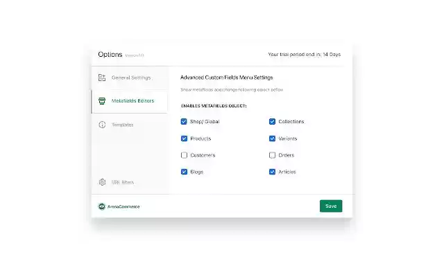 Advanced Custom Fields  from Chrome web store to be run with OffiDocs Chromium online