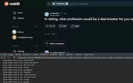 Advanced Reddit Filters from Chrome web store to be run with OffiDocs Chromium online Advanced Reddit Filters from Chrome web store to be run with OffiDocs Chromium online