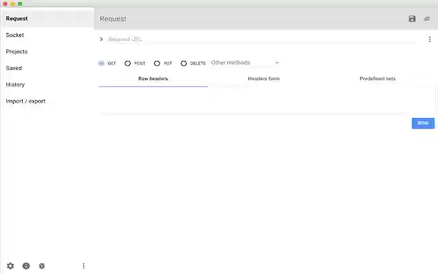 Advanced REST client  from Chrome web store to be run with OffiDocs Chromium online