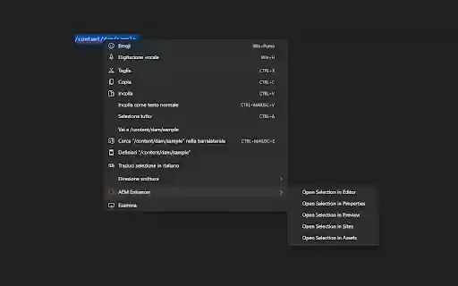 AEM Enhancer by RubensRainelli  from Chrome web store to be run with OffiDocs Chromium online