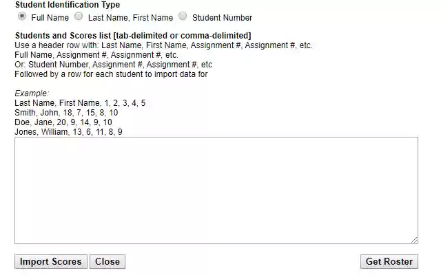 Aeries.Net Web Import mula sa Chrome web store na tatakbo sa OffiDocs Chromium online