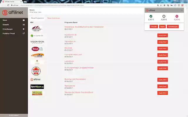 AffiliNet from Chrome web store to be run with OffiDocs Chromium online AffiliNet from Chrome web store to be run with OffiDocs Chromium online