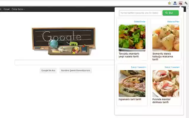 Afiyetle Yemek Tarifleri  from Chrome web store to be run with OffiDocs Chromium online
