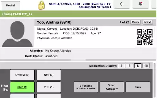 Agartee eMAR patient barcode  from Chrome web store to be run with OffiDocs Chromium online