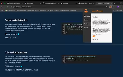 Agent Papaya: Your Privacy Companion  from Chrome web store to be run with OffiDocs Chromium online