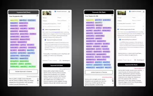 AGKeywords Title + Keywords for Adobe Stock  from Chrome web store to be run with OffiDocs Chromium online