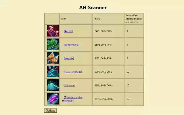 AH Scanner  from Chrome web store to be run with OffiDocs Chromium online