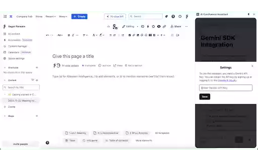 AI Confluence Assistant  from Chrome web store to be run with OffiDocs Chromium online