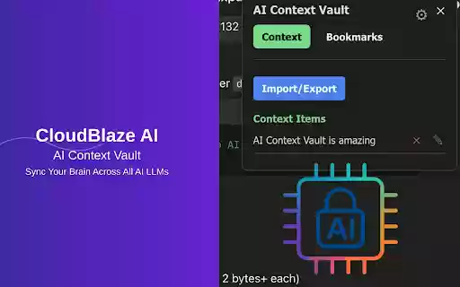 AI Context Vault  from Chrome web store to be run with OffiDocs Chromium online