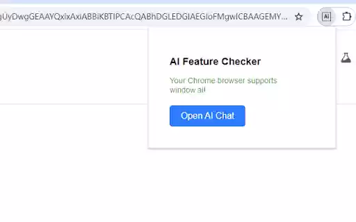AI Feature Checker  from Chrome web store to be run with OffiDocs Chromium online