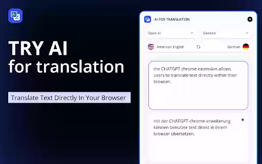 AI For Translation  from Chrome web store to be run with OffiDocs Chromium online