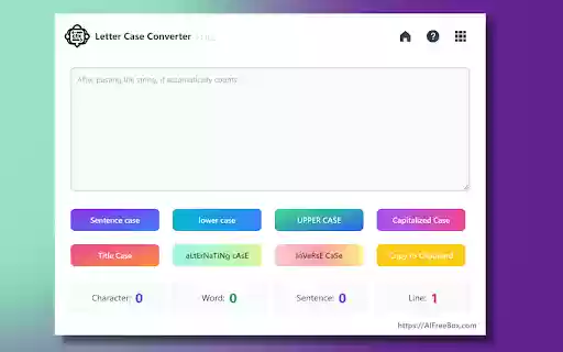 AIFreeBox TextHelper: Letter Case Converter  from Chrome web store to be run with OffiDocs Chromium online