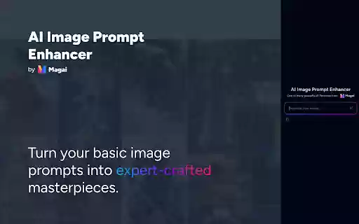 AI Image Prompt Enhancer  from Chrome web store to be run with OffiDocs Chromium online
