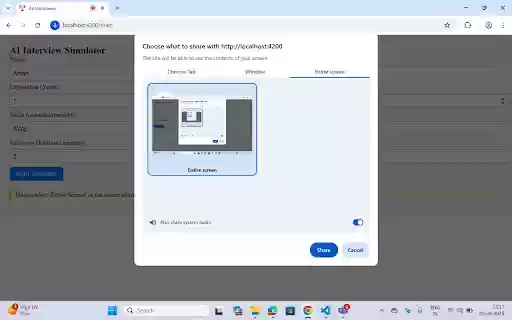 AI Interview Bot Proctoring Plugin  from Chrome web store to be run with OffiDocs Chromium online