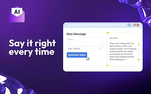AI Letter Writer  from Chrome web store to be run with OffiDocs Chromium online