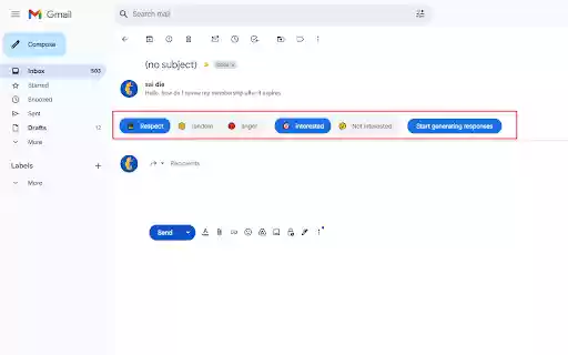 AiMail ChatGPT automatic email writing deepseek,claude  from Chrome web store to be run with OffiDocs Chromium online