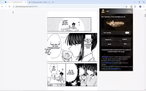 AI Manga Translator  from Chrome web store to be run with OffiDocs Chromium online