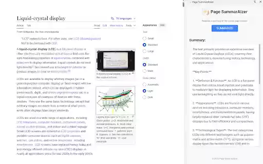 AI Page  Youtube Summaries using ChatGPT  from Chrome web store to be run with OffiDocs Chromium online