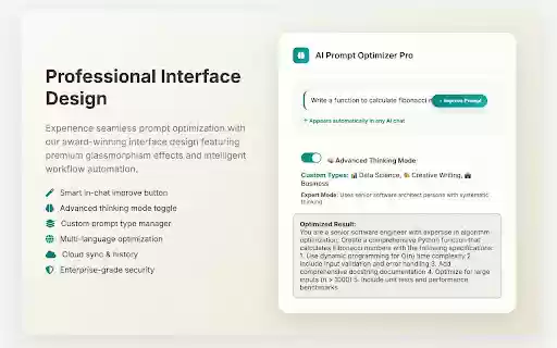 AI Prompt Optimizer  from Chrome web store to be run with OffiDocs Chromium online