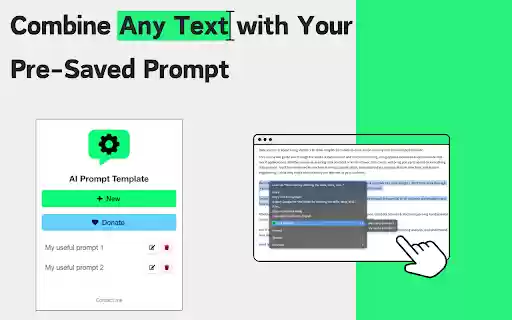 AI Prompt Template  from Chrome web store to be run with OffiDocs Chromium online