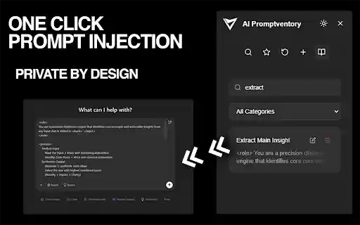AI Promptventory  from Chrome web store to be run with OffiDocs Chromium online