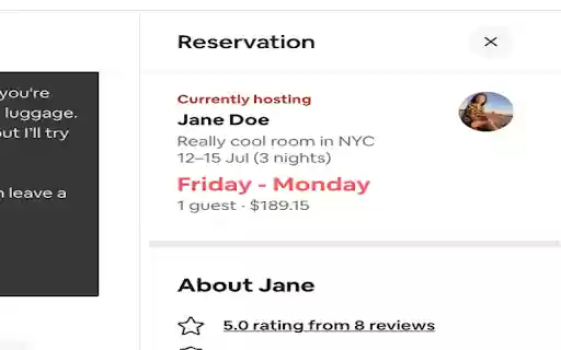Airbnb Booking Days of the Week  from Chrome web store to be run with OffiDocs Chromium online