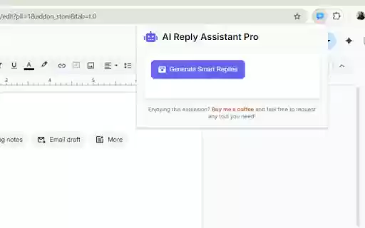AI Reply Assistant Pro Smart Message Response Generator  from Chrome web store to be run with OffiDocs Chromium online