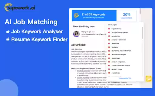 AI Resume Builder Supawork AI  from Chrome web store to be run with OffiDocs Chromium online