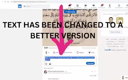 AI Rewriter : Rewrite Instantly In Linkedin And Gmail  from Chrome web store to be run with OffiDocs Chromium online